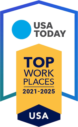 USA Top Work Place award 2021-2025